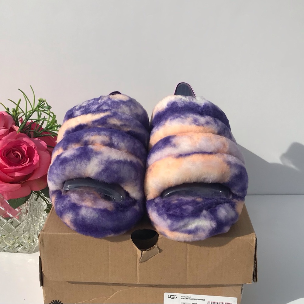 UGG Fluff Yeah Slide Marble
